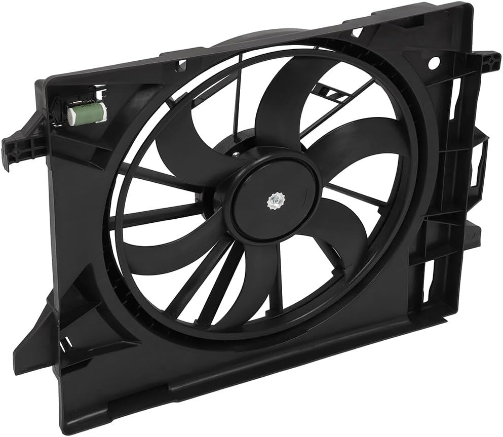 Engine Radiator Cooling Fan Assembly Fit 2008-2016 for Chrysler Town & Country 2008-2019 for Dodge Grand Caravan, Radiator Fan Assembly Driver Side/LH 621860 621-028