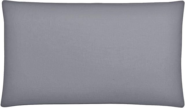 AmigoZone Plain Pollycotton Cot Bed Pillow Pair Cases (Grey)