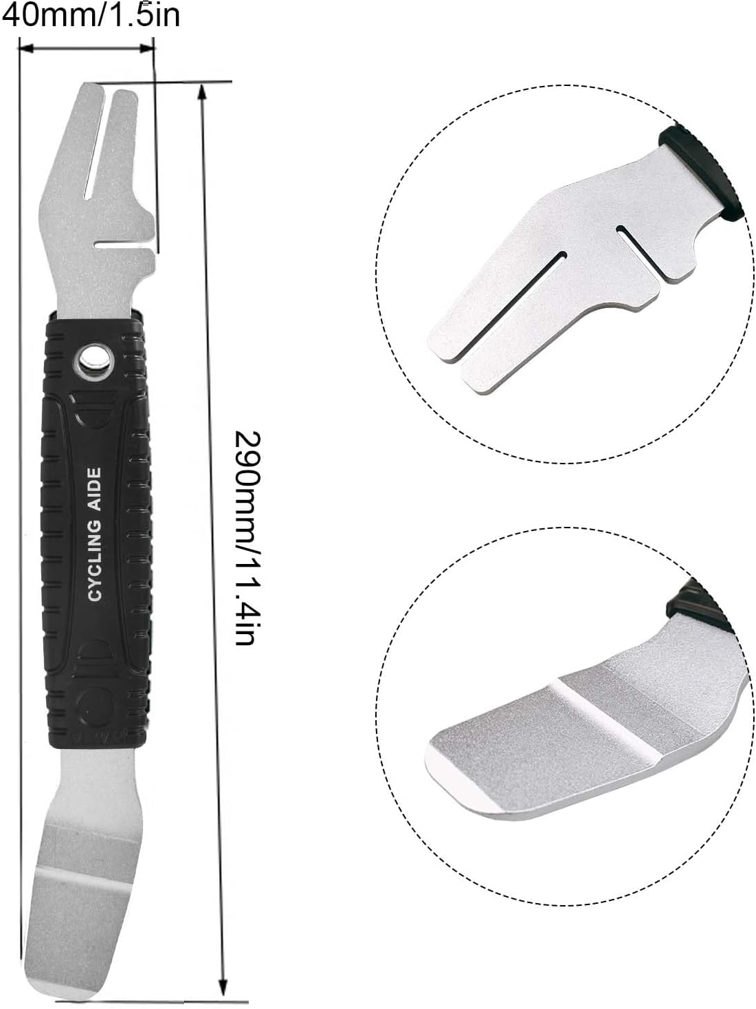 Bicycle Brake Piston Spreader Disc Brake Tool Brake Piston Reset Spreader Tool for Bicycle, 2-in-1 Bicycle Rotor Tool & Hydraulic Piston Press for Bicycle Disc Brakes