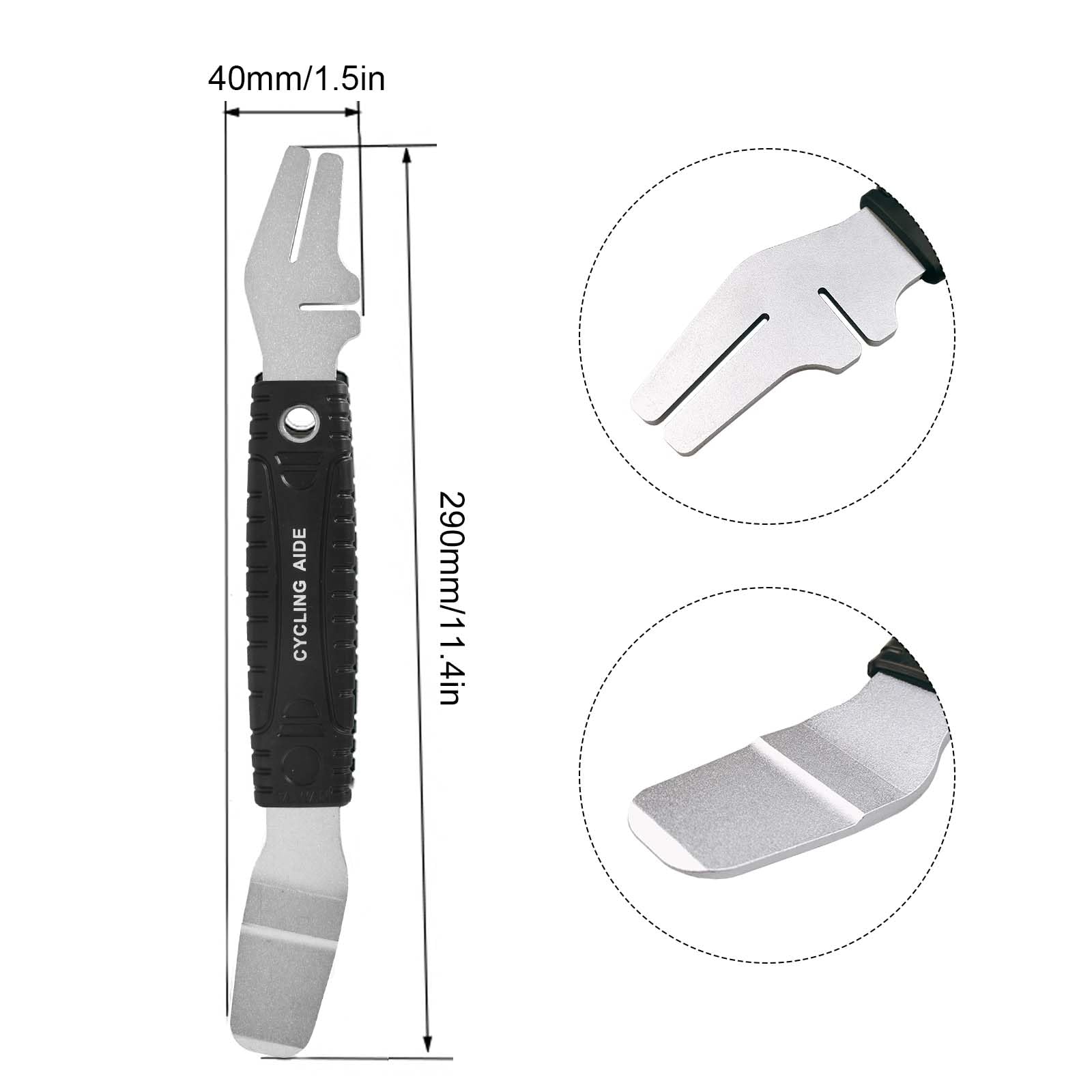 Outil 2 En 1 Écarteur De Piston De Frein Vélo + Fourche De Centrage Rotor - Parfait Pour Freins à Disque VTT Et Route