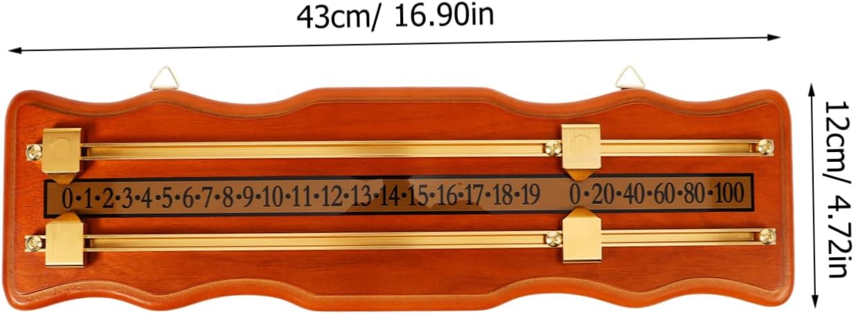VANZACK 1set Portable Billiard Scorekeeper Compact Tabletop Scoreboard for Snooker Rail Lightweight Design for and Scratch