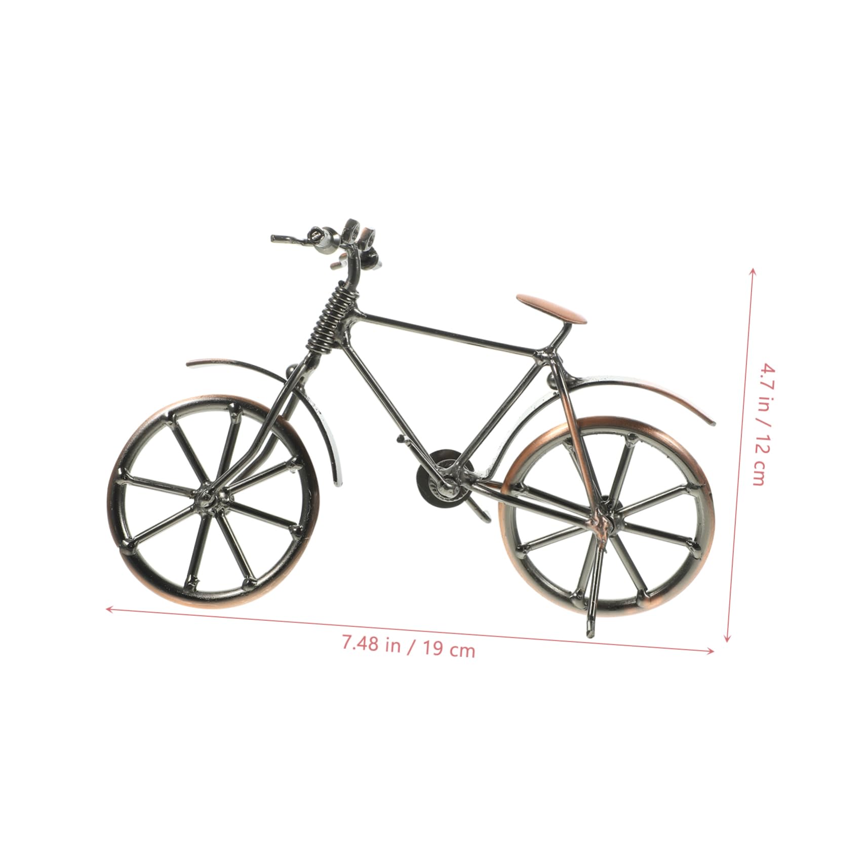 Modèle Collectionneur Avec Gonfleur Sculpture Vélo Rétro Miniature - Décor Vintage Pour Bureau Ou Salon | Cabilock | Alliage Métal Idée Cadeau Cycliste