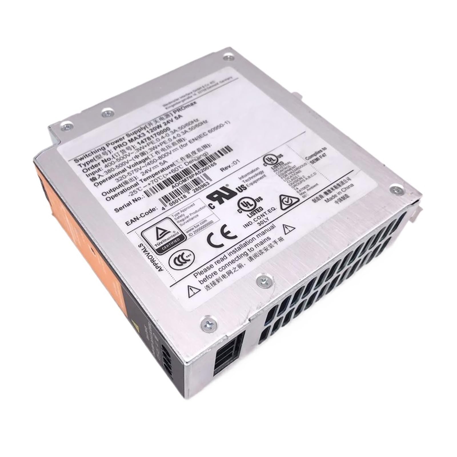 KSZHZYMGX PRO-MAX3-120W-24V 5A 1478170000 Three-Phase Power Switching Power Supply