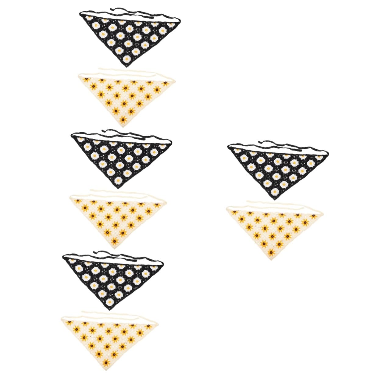 FRCOLOR 8 Pz per light lux hijab fasce elastiche per ragazze fasce elastiche per uncinetto floreale da donna Piccolo e sciarpa turbante Mancare