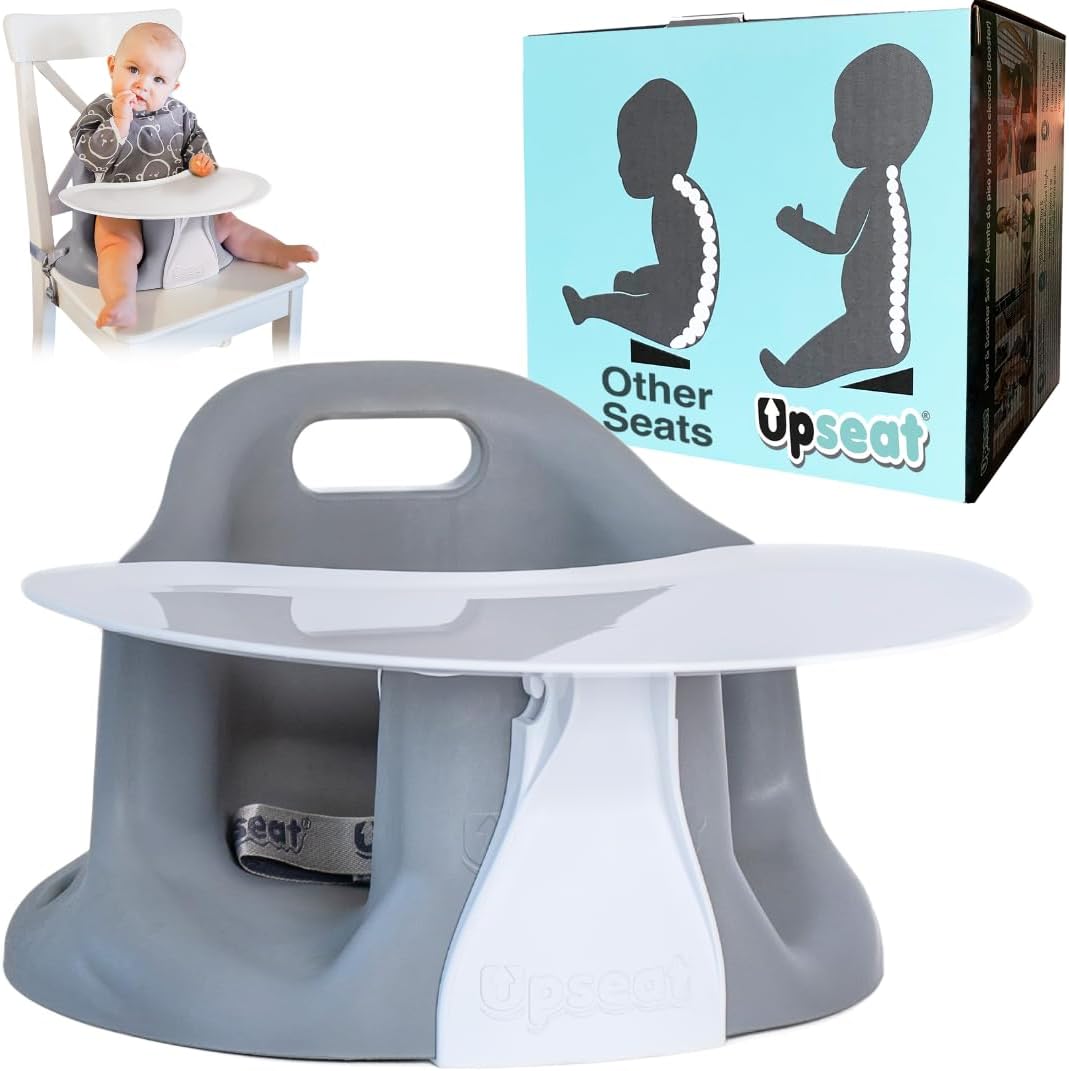 Baby Chair Booster Seat with Tray for Upright Posture and Healthy Hips