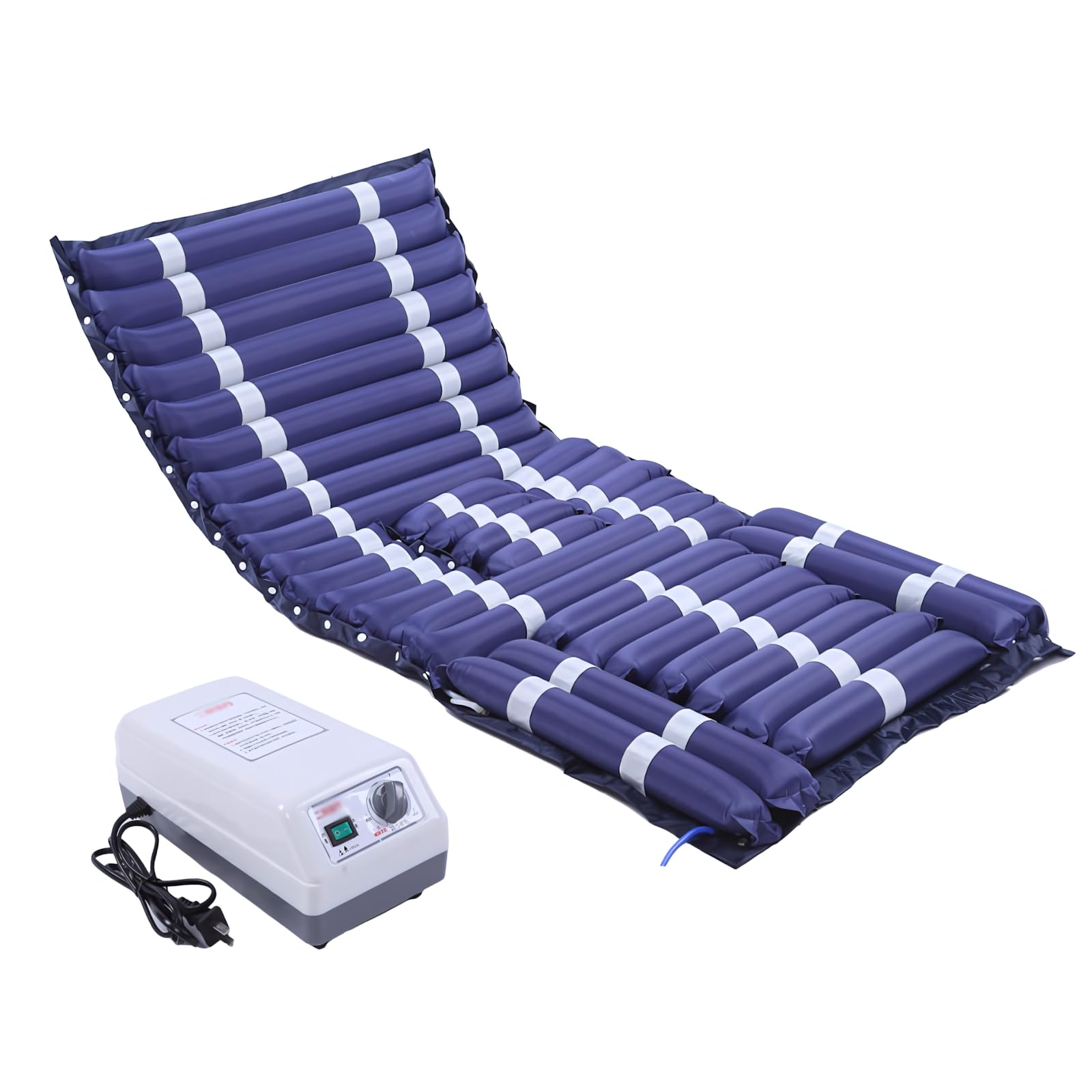 Materasso Antidecubito Pressione Alternata, 195x90x8cm, Materasso Gonfiabile Antidecubito con Pompa Silenziosa e Impermeabile per Casa, Letto d'ospedale,C