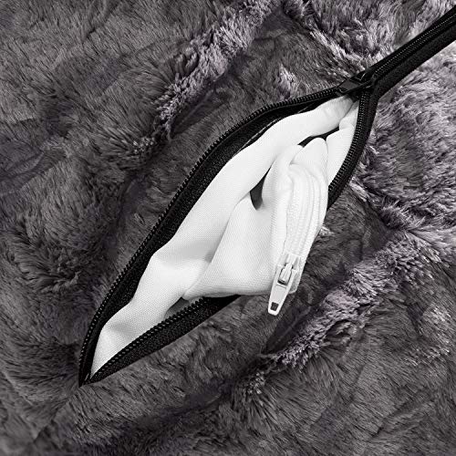 Lumaland Fluffy Sitzsack | Kinderzimmer Sitzkissen 60 x 45 cm | Waschbarer Bezug aus Webplüsch | Flauschiger & weicher… – Bild 7