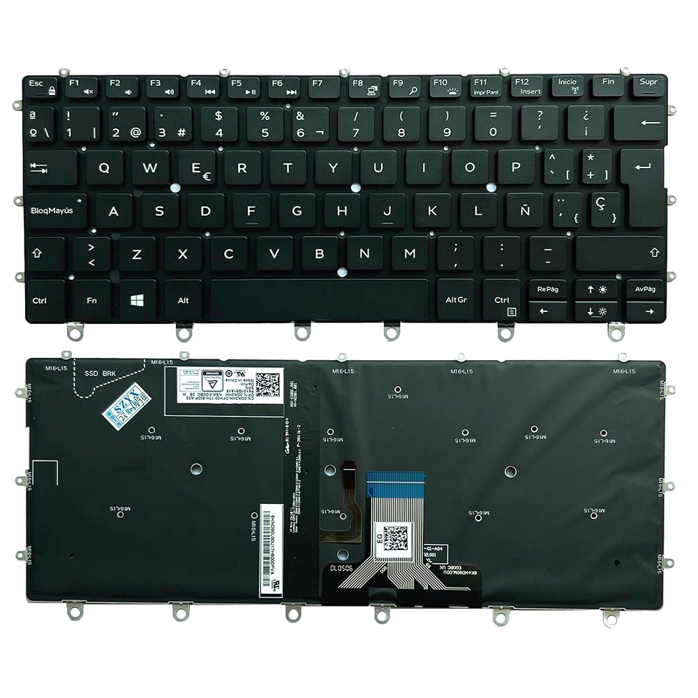 Clavier AZERTY Pour Dell XPS 13 9365 2-en-1 - Neuf - Modèle NSK-EG0BC