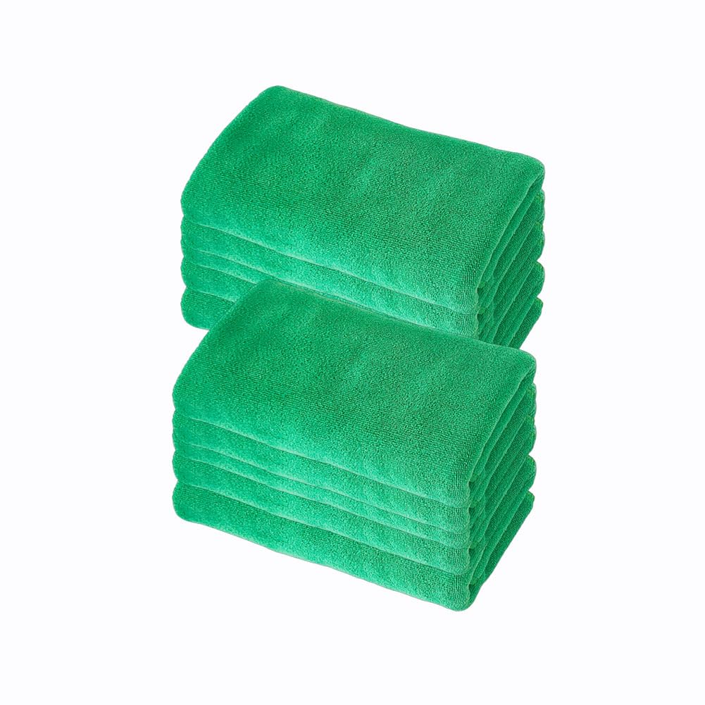 Microfasertuch 10 Stück Reinigungstuch Weiches Tuch Allzwecktücher Auto Poliertuch Saugfähiges Putztücher Wipes Lappen Fusselfrei Trockentuch für Küche Haus Motorrad Boot 30 * 70cm【400g/㎡】