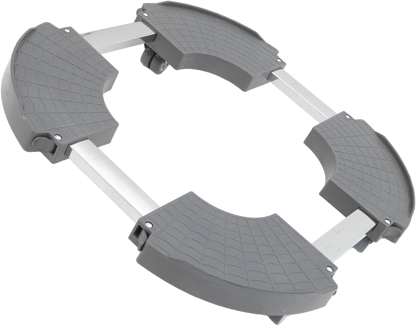 Plant Saucer with Wheels Heavy Duty Plastic Indoor Planter Tray Rolling Plant Stand for Potted Flowers Gray for Gardening and Patio Use