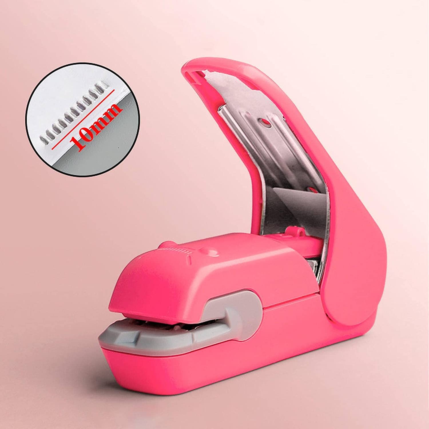 Cucitrice per Casa Ufficio Cucitrice Senza Punti Portatile Che Fa Risparmiare Tempo Ago E Sforzo Accessori per Scrivania(Blue)