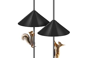 2 Pack Squirrel Baffle for Bird Feeder Pole, Squirrel Proof Guards for Bird Feeders