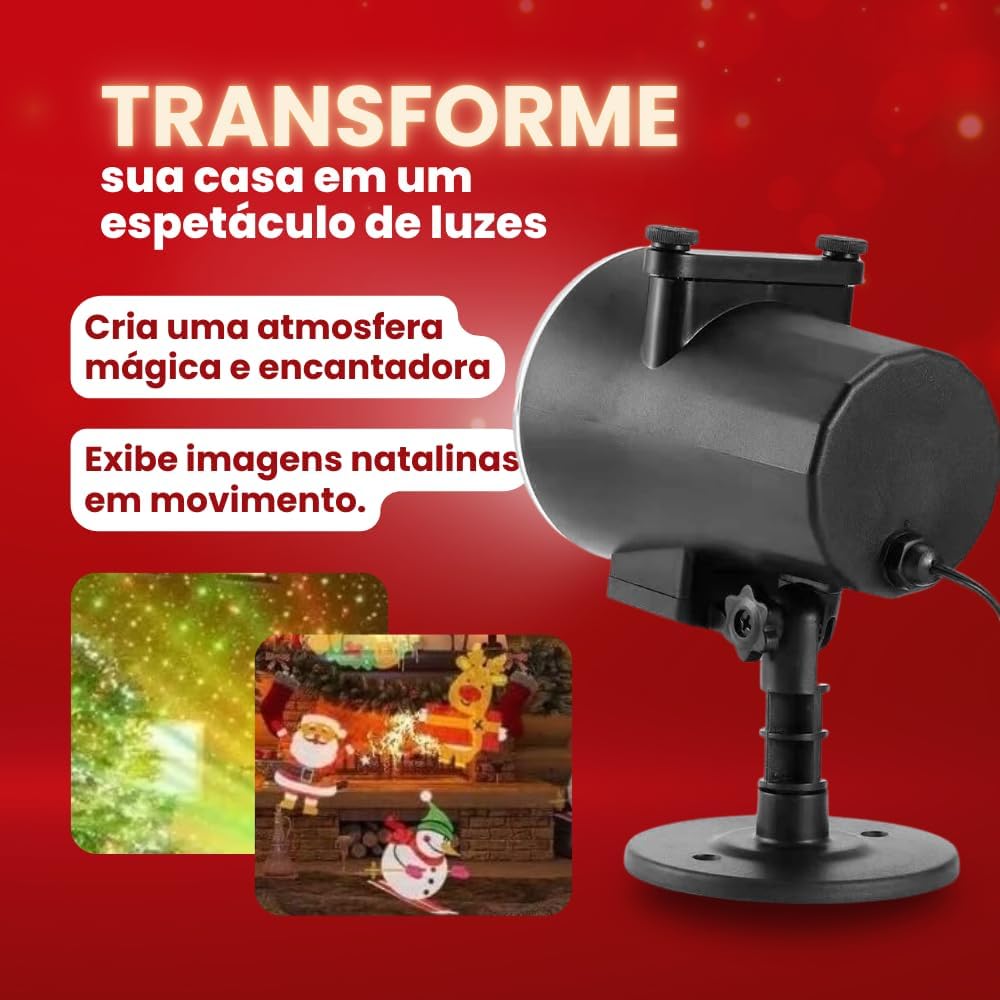 Refletor Projetor de Natal LED à Prova D’Água 3D – 6 Desenhos Natalinos, Luz Colorida, Ideal para Jardim, Fachada e Decoração Externa Interna – Bivolt 110V/220V Premium Refletor Projetor de Natal LED à Prova D’Água 3D – 6 Desenhos Natalinos, Luz Colorida, Ideal para Jardim, Fachada e Decoração Externa Interna – Bivolt 110V/220V Premium