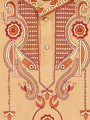 Image of JBN Creation Boys' Cotton Blend Kurta and Dhoti Set