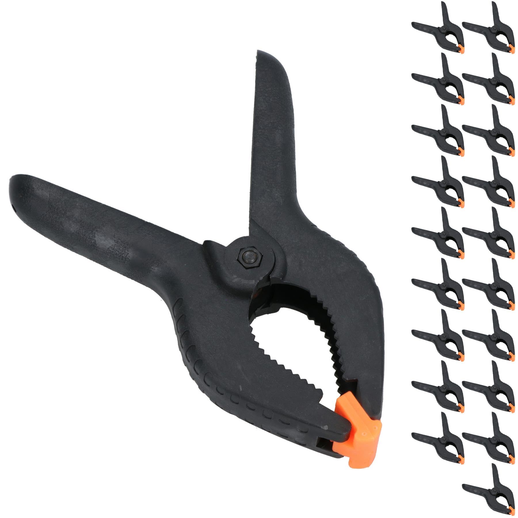 Lot de 20 clips en plastique 1/2" porte-pinces TE223 pour rangement d'atelier et garage