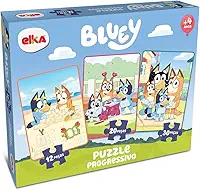 Elka, Puzzle Progressivo Bluey 12, 20 e 30