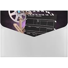 Expanding Movies Clapperboard File Folder with Tabs & 6 Pockets
