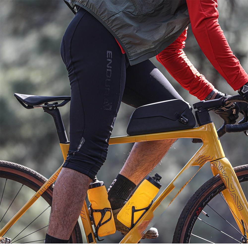 Bolsa Bicicleta Bolsa for Tubo Superior de Bicicleta, Resistente al Agua, Marco Frontal, Tornillo y Correa Almacenamiento, Viaje en Fijo Bolsa Cuadro Bicicleta(1.3L,Pouch Pack)