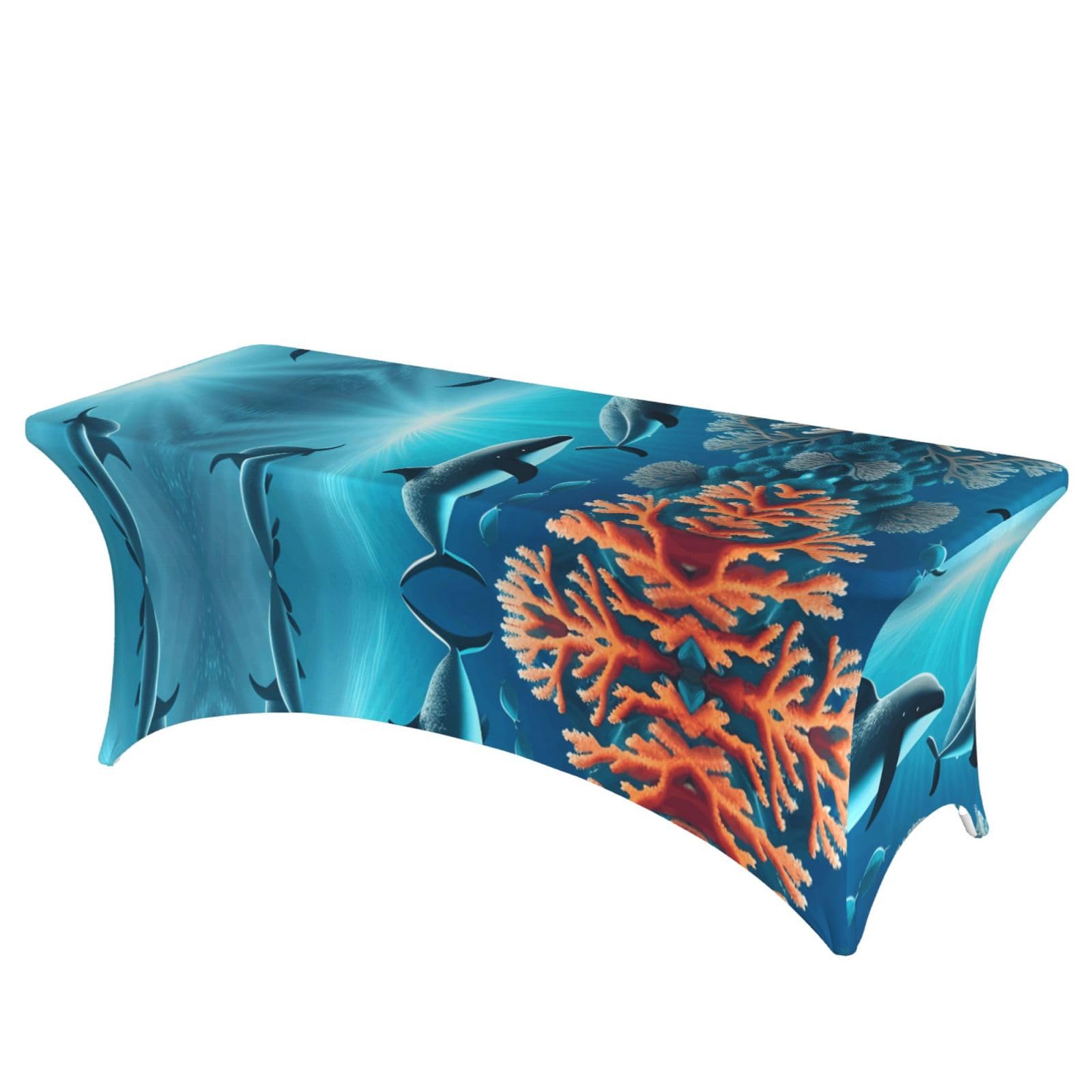 Nappe baleines sous la mer pour repas en terrasse 1,8 m