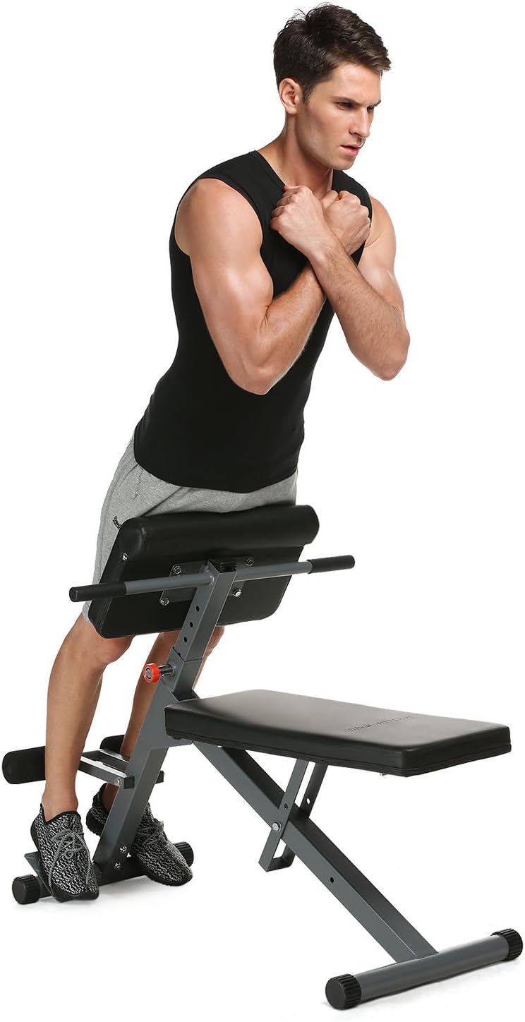 Fast88 Adjustable Olympic Weight Bench and Power Tower Workout Dip Station with Leg Developer for Weight Lifting and Strength Training and Squat Rack Stand for Fitness Home Use Indoor Exercise