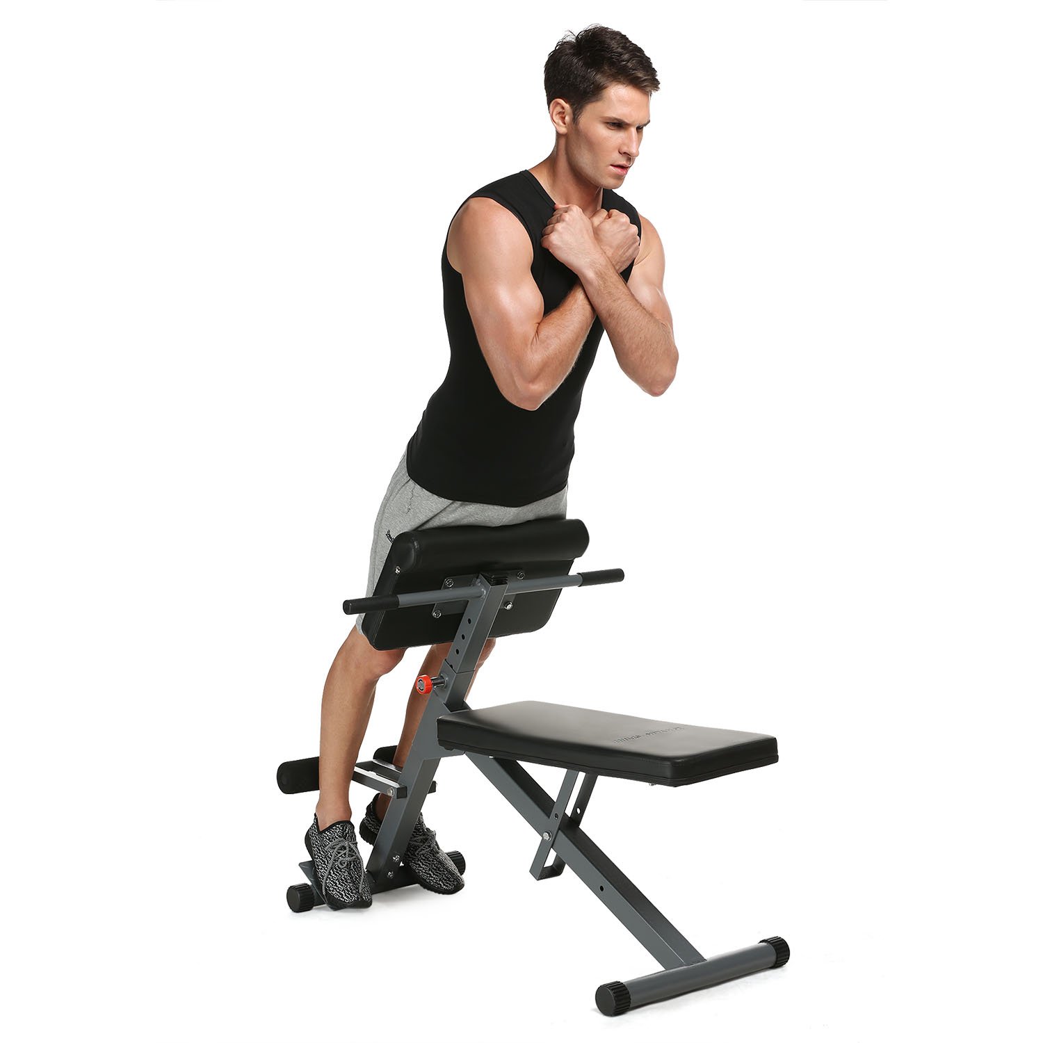 Fast88 Adjustable Olympic Weight Bench and Power Tower Workout Dip Station with Leg Developer for Weight Lifting and Strength Training and Squat Rack Stand for Fitness Home Use Indoor Exercise
