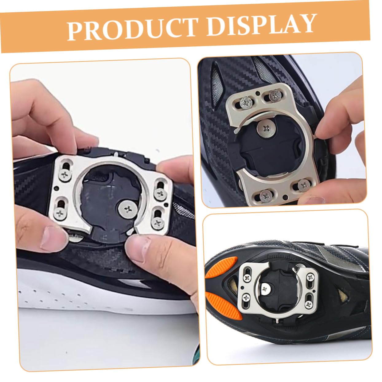 BESPORTBLE 2pezzi Tacchette Per Bici Da Strada Adattatore Per Tacchette Sgancio Rapido Copripedali Per Bici Accessori Per Pedali Da Ciclismo Lucchetto Per Pedali Bicicletta