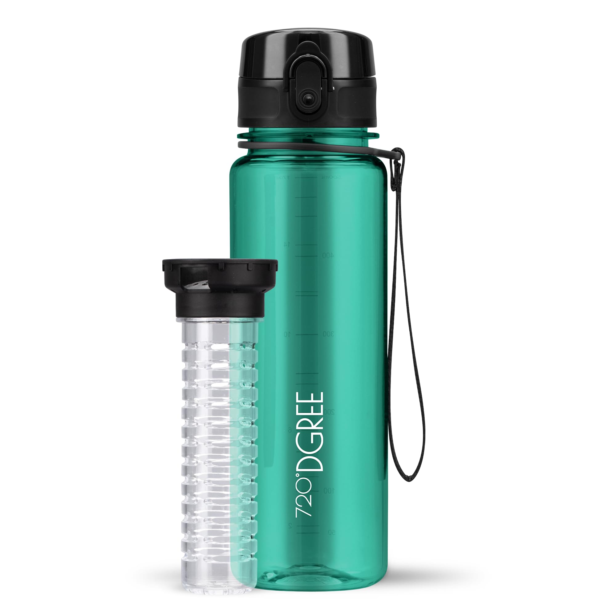 720°DGREE Botella Agua 1 Litro “uberBottle“ - Tamiz-Fruta, softTouch - Sin BPA, Prueba de Fugas, Reutilizable - Cantimplora, Water Bottle ideal para Deporte, Fitness, Gimnasio, Senderismo, Ciclismo — view 144