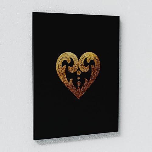 Miniatura 7 de Sense Canvas Juego de cartas de póquer, arte en lienzo con diseño de cueva de casino dorado, arte de pared dorado, decoración del hogar, póster