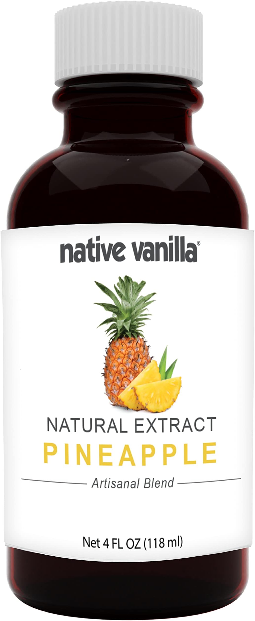 Pineapple Flavor - 4 Fl Oz - Pure Flavors and Extracts - Perfect for Cooking, Baking, and Dessert Crafting