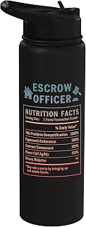 Escrow Officer Stainless Steel Insulated Water Bottle