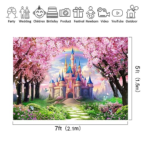 Fondo Fotográfico Riyidecor Castillo Princesa 7x5 Pies miniatura 3