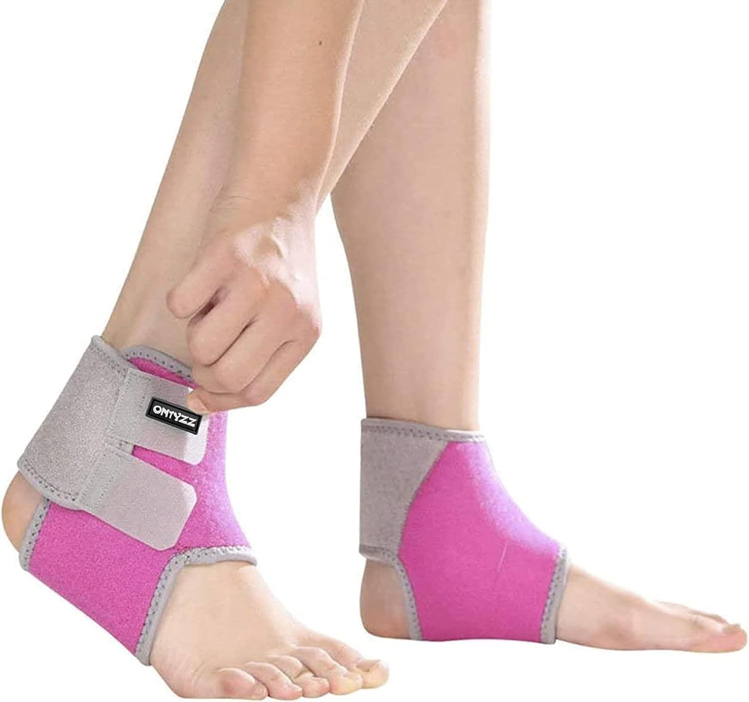 Kinder Knöchelbandage 1 Paar Einstellbar Knöchelbandage Elastische Kinder Knöchelstütze für Fußball Basketball Radfahren Laufen Tanzen Knöchelschoner