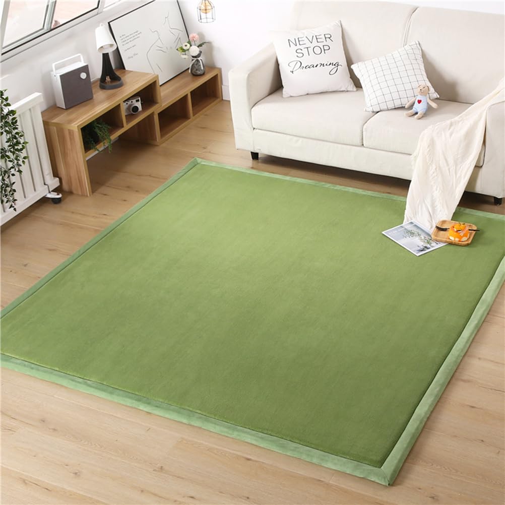 Large Baby Play Mat, Soft Playmat for Baby's Crawling, Tummy Time, Thick Activity Floor Mat for Children, Toddlers & Infant, Crawling Mat for Floor in Bedroom, Playroom, Grass Green, 200×220×3cm