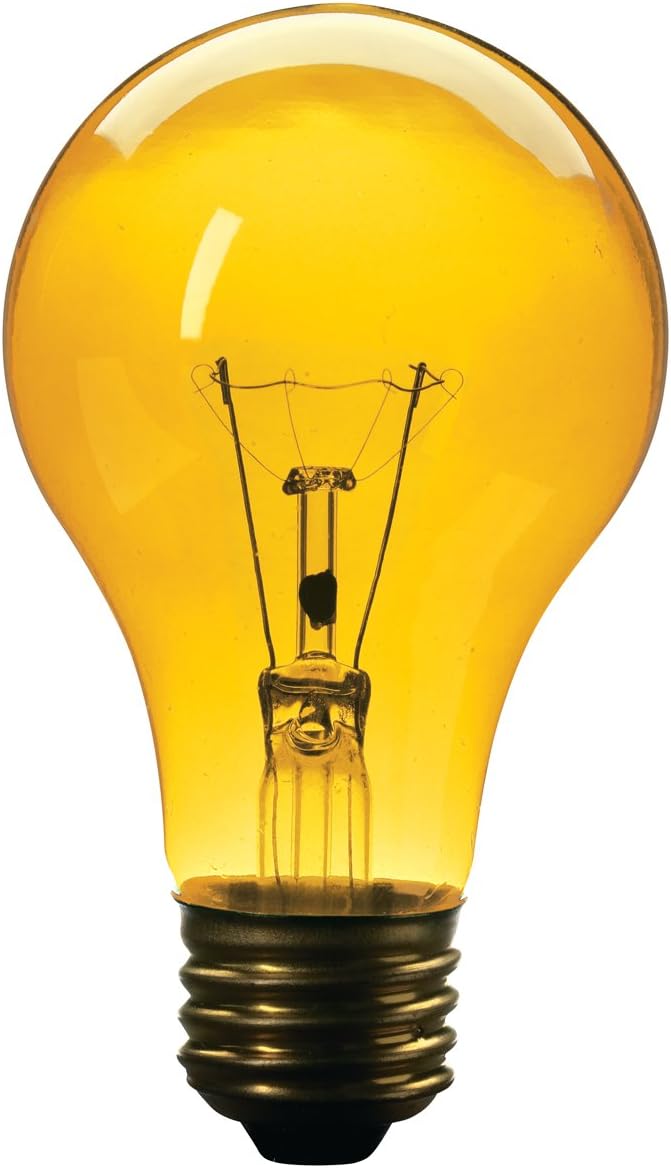 Globe Electric 2697501 25watt A19 Incandescent Bug Light Bulb, E26