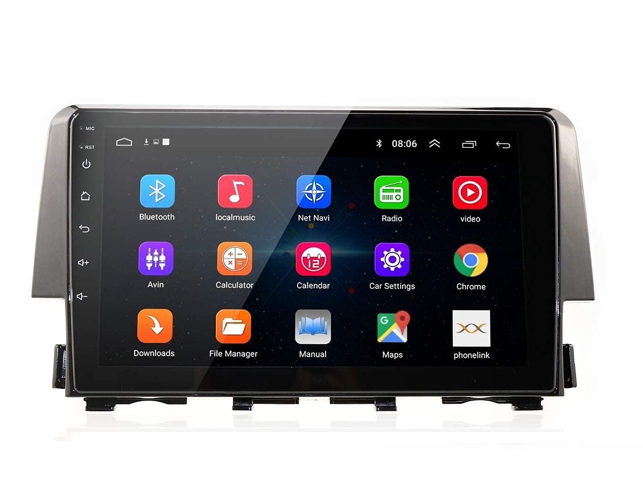 Aksmy9 Inch 22cm HD 1280 Android Double Din Stereo Player 12 Android ...