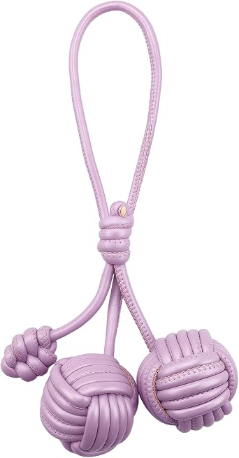 Cute Bag Charms for Women Men Stylish Braided PU Leather Rope Knot Keychain for Handbag Birthday Christmas Gift