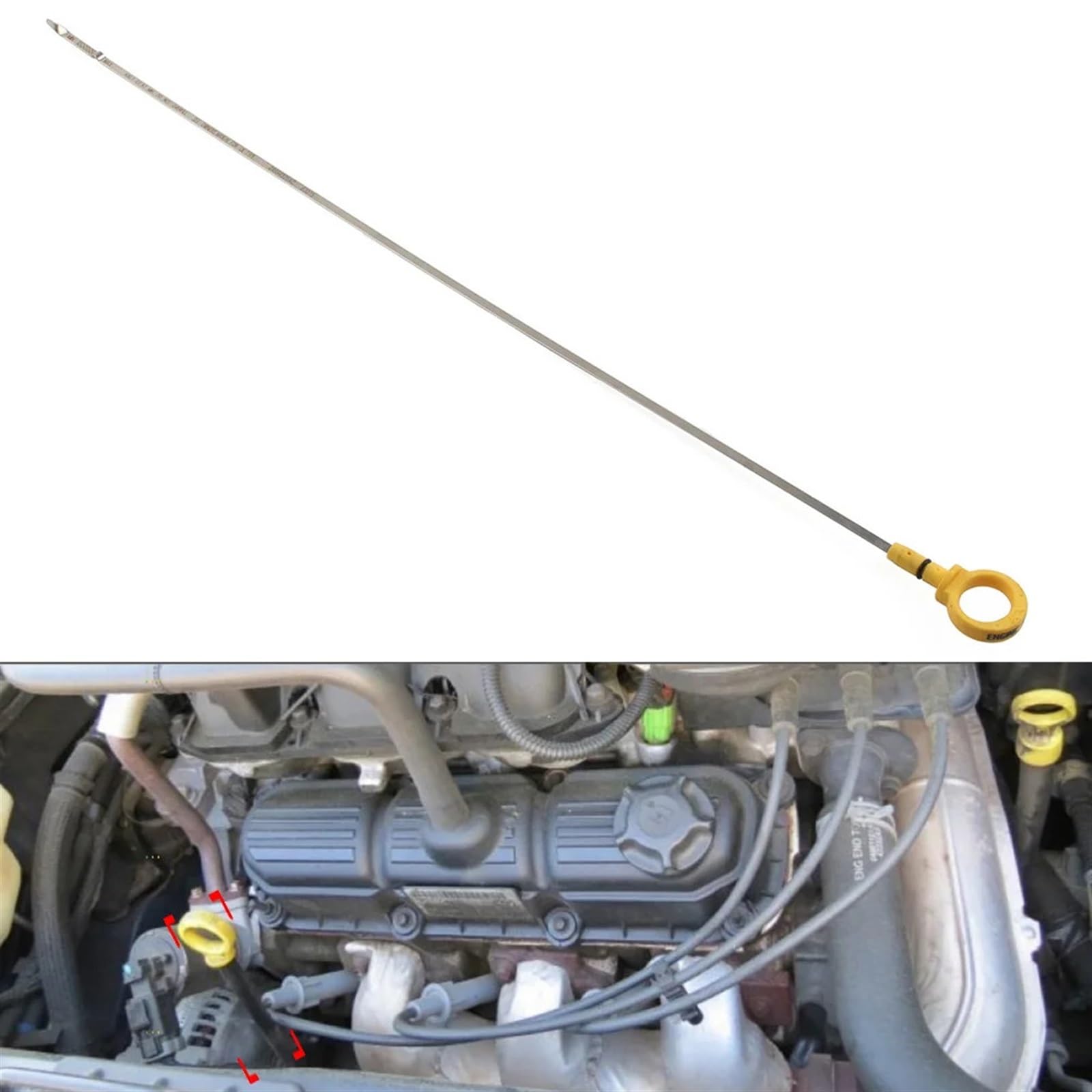 Asta di Livello Olio Motore per Auto 3.3L 3.8L per Dodge per Caravan per Chrysler Pacifica Town Country 04694325Ac