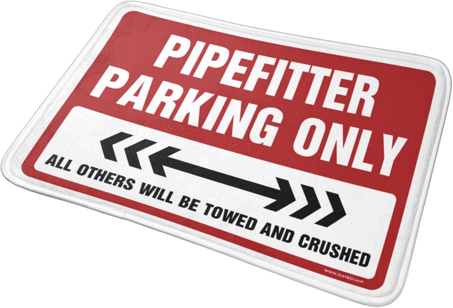 Sports Bar Decor Pipefitter Parking Only Rug Doormats Outdoor Fall Kitchen Mats for Floor(Size:65X90CM), EHFPCABPF-65X90CM