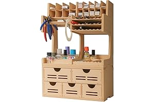 Bucasso All-in-One Modeling Tool Storage Rack: The Ultimate Workspace Organizer