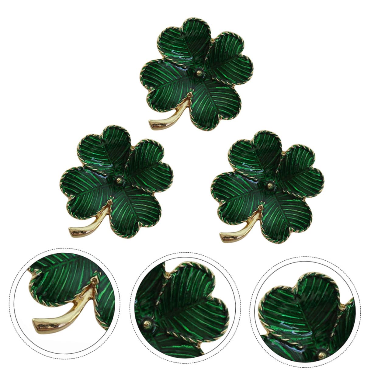 30 Piezas Broche De Trébol De Cuatro Hojas Broche Fiesta Irlandesa s Para Mujer De Cuatro Hojas Calle. Del Día De Patrick Accesorio De Ropa Aleación LIFKOME