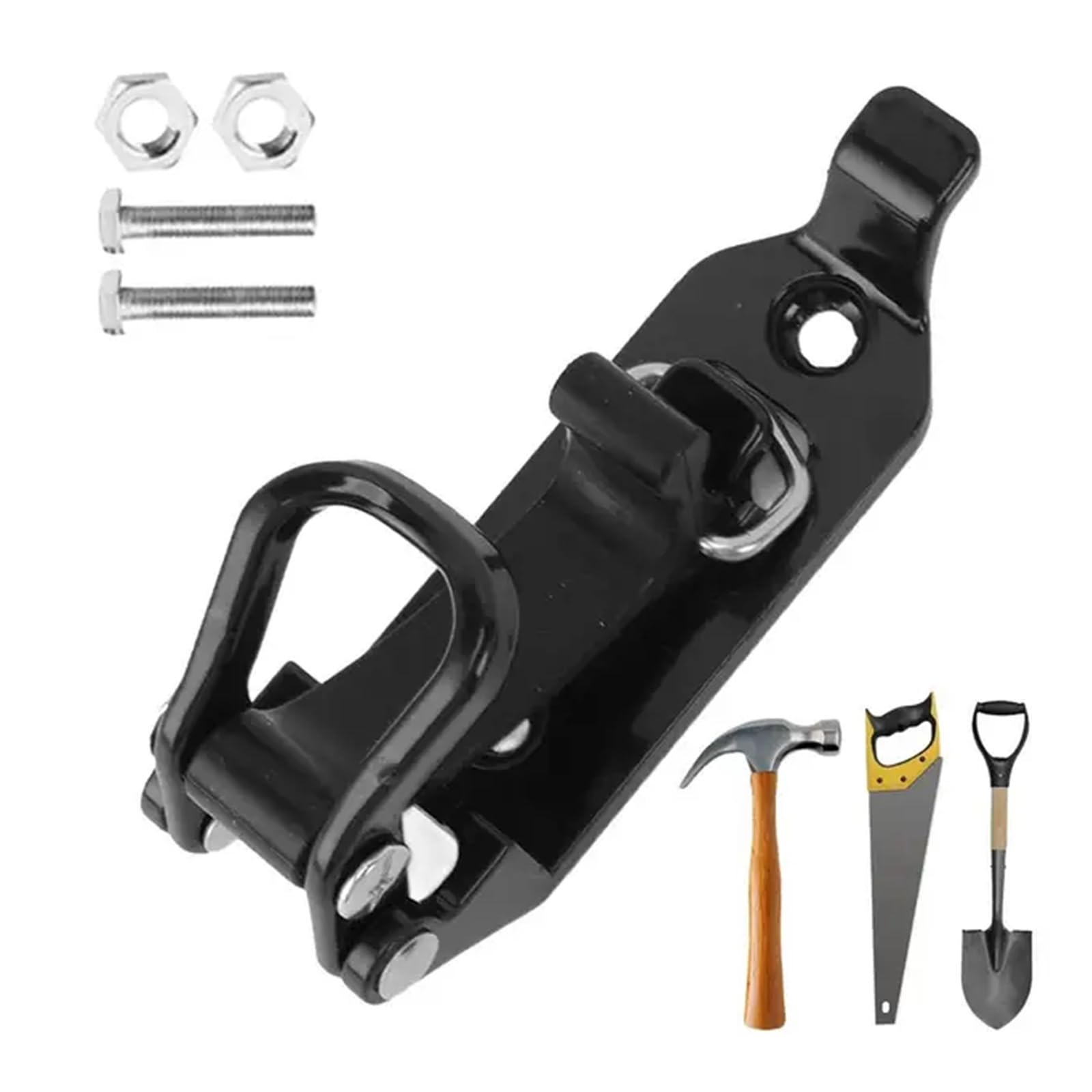 Dachkorb-Montagehalterungen Autodachträgerklemme 62 Pfund Tragfähigkeit Dachträgerklemmen for Axtschaufelboote Zinklegierung FüR Offroad DachgepäCkträGer(Black)