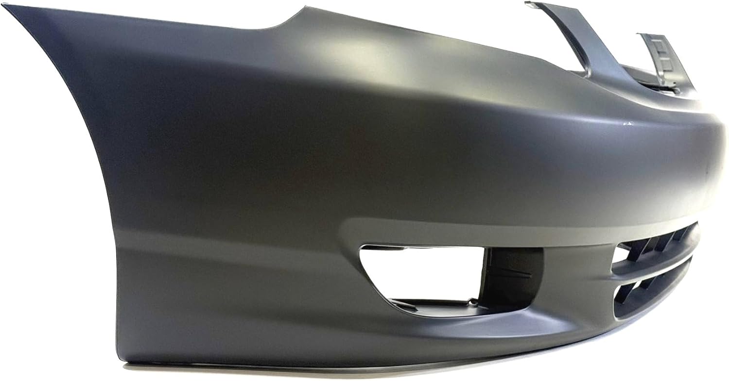 FitParts Compatible with Front Bumper Cover Fascia 2003-2004 Toyota Corolla CE LE Sedan 03-04. New Primed Without Sensor Holes, With Fog Light Holes. TO1000240 5211902915