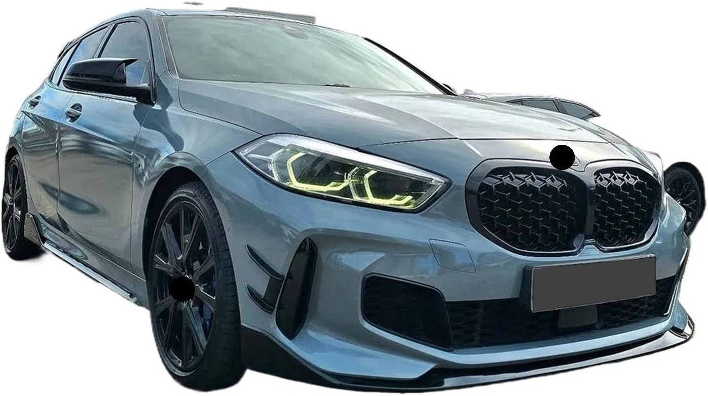 Front Bumper Lip Splitter Shovel Compatible for BMW 1 Series F40 2020-2024 Auto Car Chin Spoiler Lower Lips Tuning Guard Parts Accessories(Carbon Look)