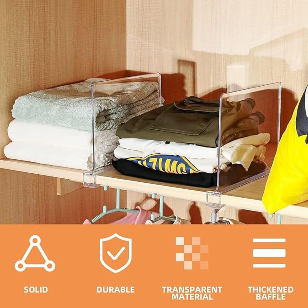 Separadores de estantes de acrílico: soluciones de Almacenamiento