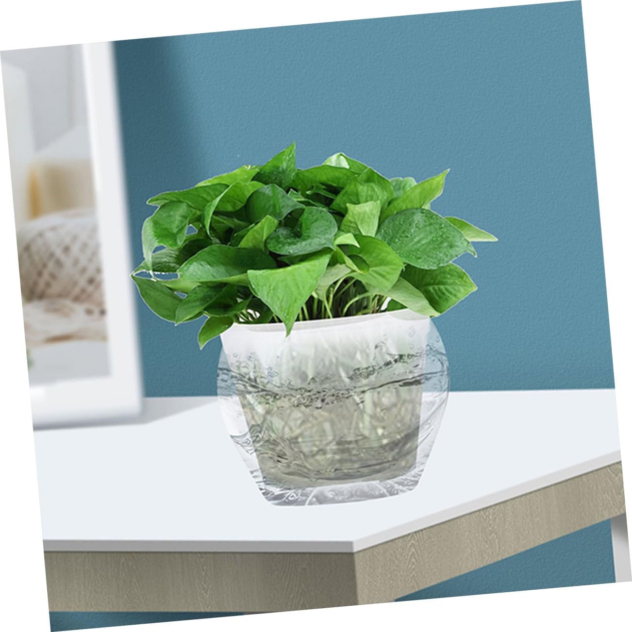 4pcs Plastic Nursery Pots for Planting Thickened Planter Containers Drainage for Flowers and for Home Gardening and Balcony Decor