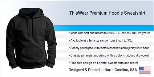 Miniatura 3 de ThisWear Sudadera con capucha prémium de pastor alemán con texto en inglés "Word Art"