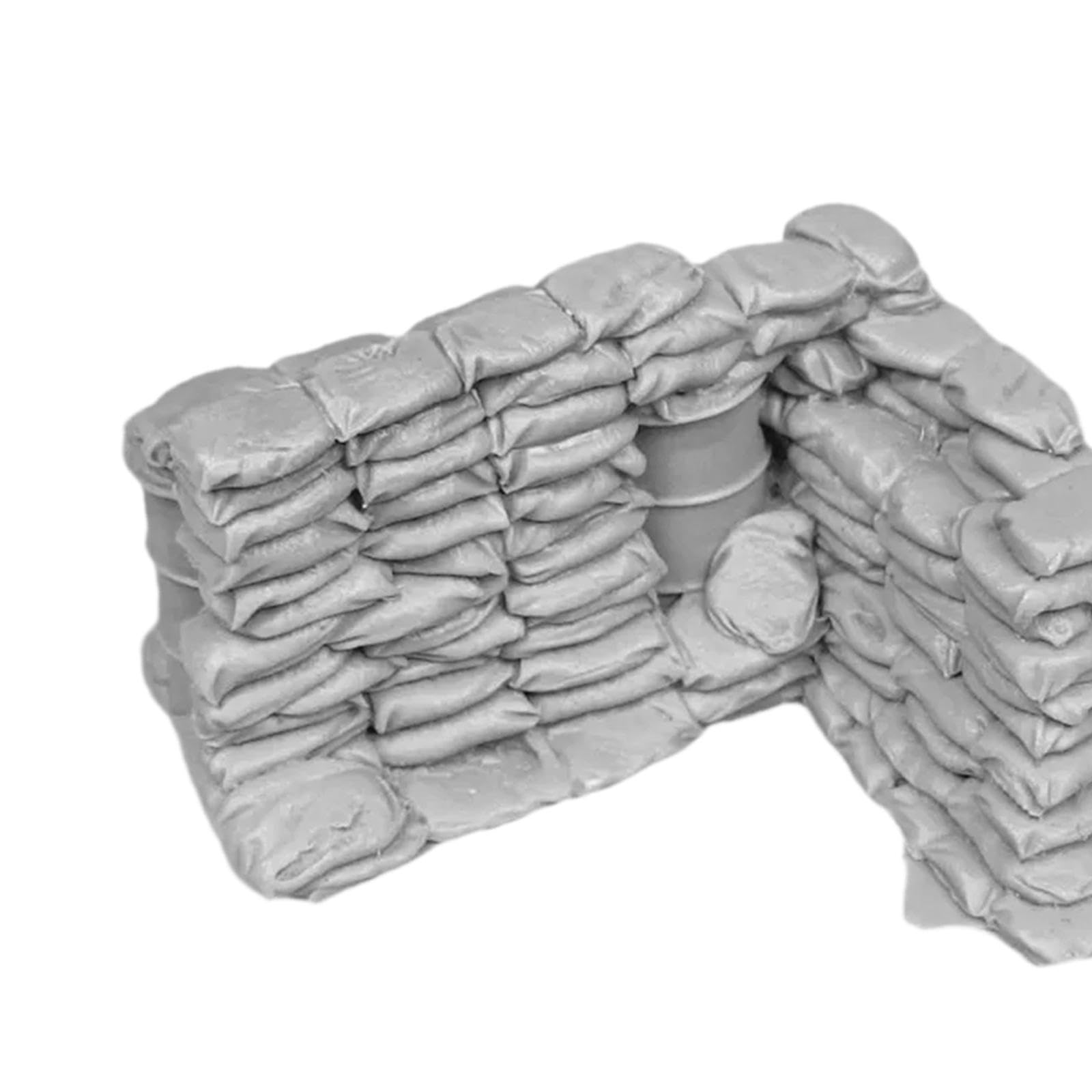 F Fityle Modello di Parete di Sacchi di Sabbia in 1:35, Collezione di Accessori per Scene Fai da Te, Layout, Decorazione, Diorama, Set di Sacchi di