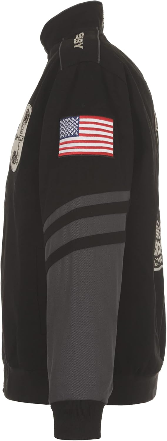 JH DESIGN GROUP Men's Shelby Cobra Jacket an Embroidered Classic Twill Coat