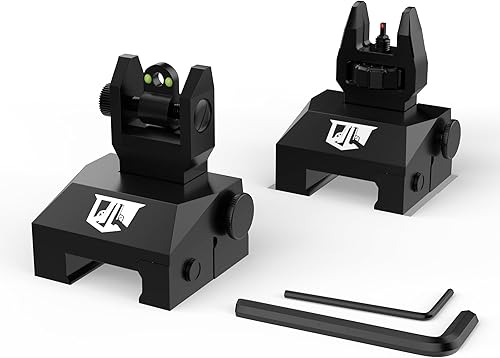 Vista 9 de Miras de hierro abatibles - BUIS - Miras abatibles montadas en riel - Juego de mira delantera y trasera