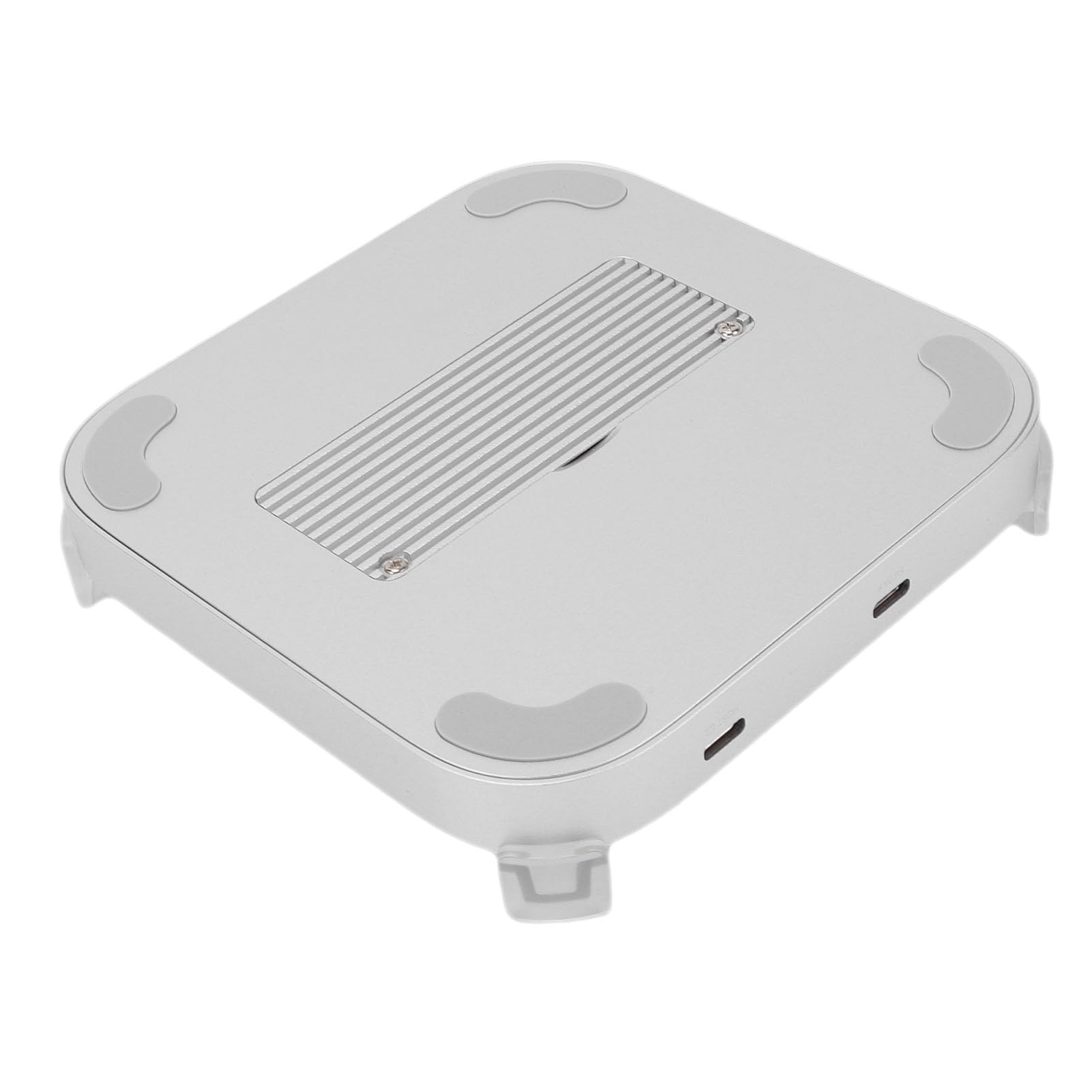 Cosiki Supporto Dock e Supporto per M4 Pro, Hub Multifunzionale con Custodia SSD e Slot per Scheda di Memoria per Soluzioni di Archiviazione Avanzate, Lega di Alluminio, Argento, 5"